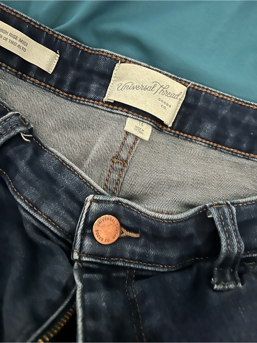 Universal Thread Women's Dark Blue Denim Jean Shorts